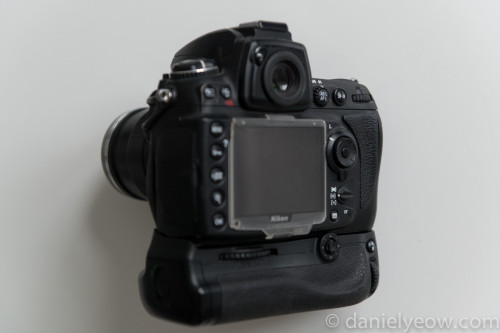 Nikon D700 with MB-D10 Battery Grip - rear view