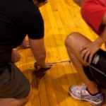 There are some cracks in the floor, and they need to be addressed