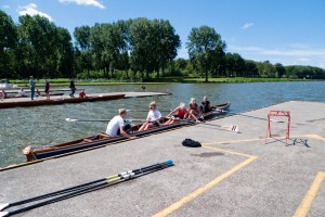 The girls make final preparations