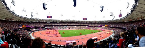 Olympic Stadium in London, captured and uploaded by my iPhone (click for larger image)